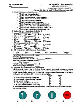 Đề thi học kỳ II môn Tiếng Anh Lớp 5 - Năm học 2010-2011